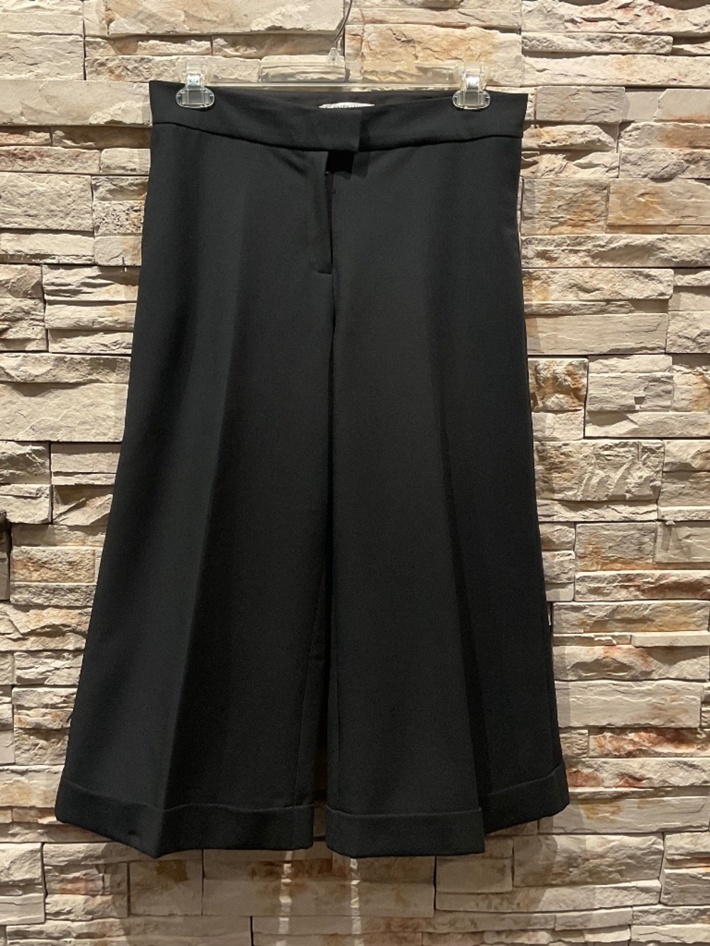 Derek Lam Women’s 10 Crosby Cropped Wide -Leg Trousers, Color Black, Size 8